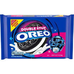 Double Stuf Chocolate Sandwich Cookies, Family Size - 1 pack - 18.71 oz per pack - plus 3 My Outlet Mall Resealable Storage Pouches