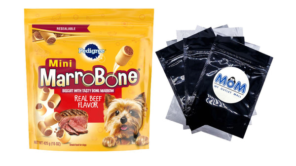Marrobone Real Beef Flavor Biscuit Dog Treats - 1 pack - 15oz - plus 3 My Outlet Mall Resealable Storage Pouches