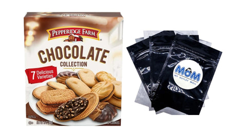 Cookies Chocolate Collection, 7 Cookie Varieties - 1 pack - 13 oz per pack - plus 3 My Outlet Mall Resealable Storage Pouches