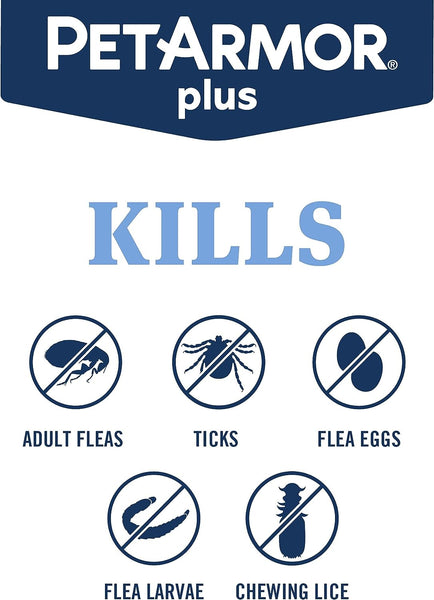 Flea & Tick Prevention for Small Dogs 5-22 lbs 3-Month Supply, 1 pack, 3 Count, plus 3 My Outlet Mall Resealable Storage Pouches