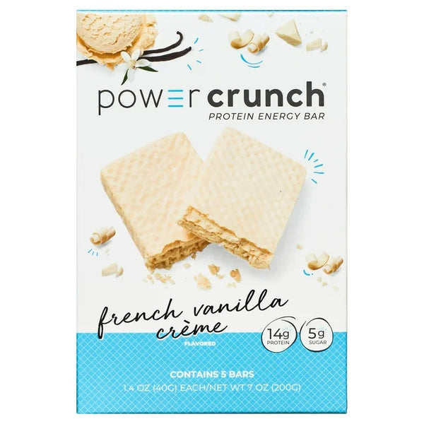 Original Protein Energy Bars, French Vanilla Cream - 1 pack - 5 Count - plus 3 My Outlet Mall Resealable Storage Pouches