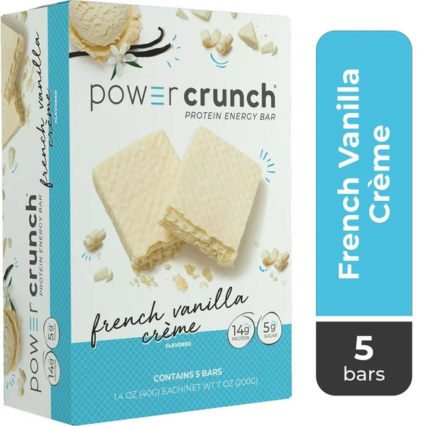 Original Protein Energy Bars, French Vanilla Cream - 1 pack - 5 Count - plus 3 My Outlet Mall Resealable Storage Pouches