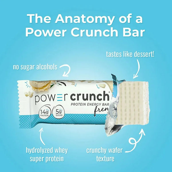 Original Protein Energy Bars, French Vanilla Cream - 1 pack - 5 Count - plus 3 My Outlet Mall Resealable Storage Pouches