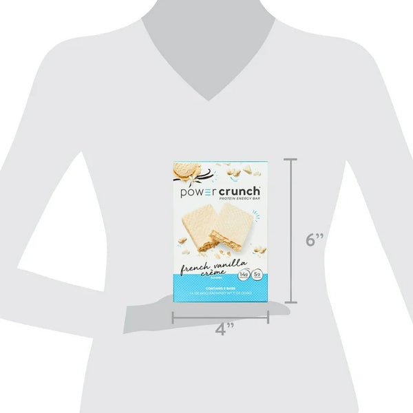 Original Protein Energy Bars, French Vanilla Cream - 1 pack - 5 Count - plus 3 My Outlet Mall Resealable Storage Pouches