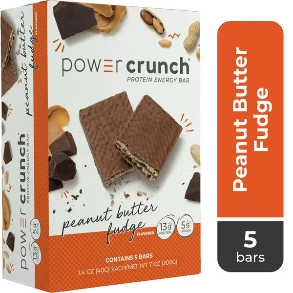 Original Protein Energy Bars, Peanut Butter Fudge, 3 pack, 5 Count per pack, plus 3 My Outlet Mall Resealable Storage Pouches