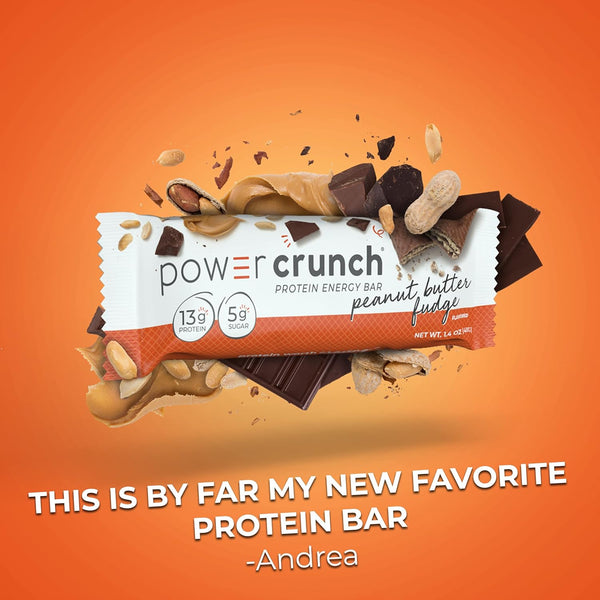 Original Protein Energy Bars, Peanut Butter Fudge, 3 pack, 5 Count per pack, plus 3 My Outlet Mall Resealable Storage Pouches