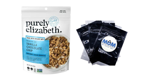 Organic Oats Vanilla Chocolate Chip Ancient Grain Granola, 1 Pack, 10 oz per pack, plus 3 My Outlet Mall Resealable Storage Pouches