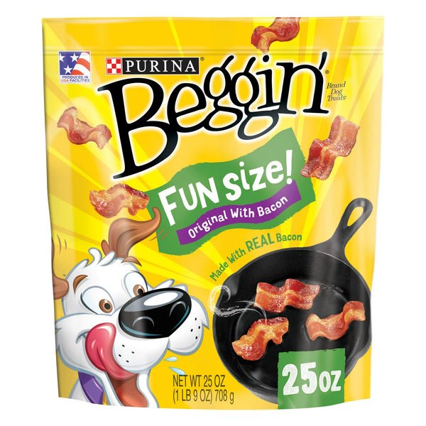 Real Meat & Bacon Treats for Dogs, 2 pack, 25 oz Pouch per pack, plus 3 My Outlet Mall Resealable Storage Pouches