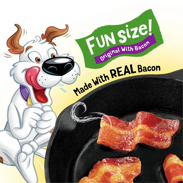 Real Meat & Bacon Treats for Dogs, 2 pack, 25 oz Pouch per pack, plus 3 My Outlet Mall Resealable Storage Pouches