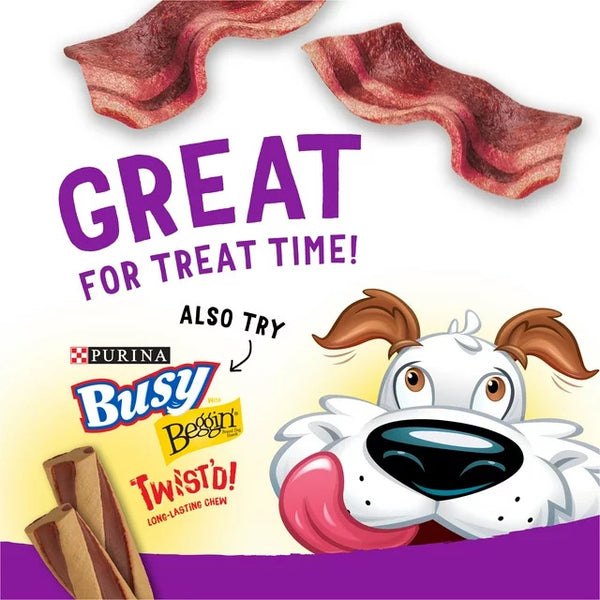 Real Meat & Bacon Treats for Dogs, 2 pack, 25 oz Pouch per pack, plus 3 My Outlet Mall Resealable Storage Pouches