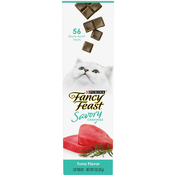 Fancy Feast Savory Cravings Natural Cat Treats Tuna Flavor, 2 pack, 1 oz per pack, plus 3 My Outlet Mall Resealable Storage Pouches