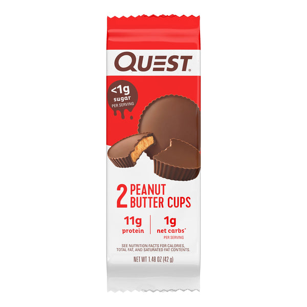 Peanut Butter Cups, Low Carb, Gluten Free, Keto Friendly, 2 pack, 4 Count per pack, plus 3 My Outlet Mall Resealable Storage Pouches