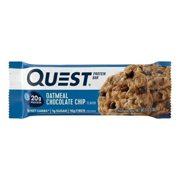 Protein Bars High Protein Low Carb  Oatmeal Chocolate Chip, 2 pack, 8.5 oz 4 count, plus 3 My Outlet Mall Resealable Storage Pouches