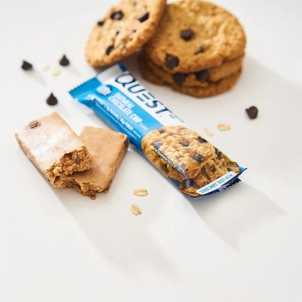 Protein Bars High Protein Low Carb  Oatmeal Chocolate Chip, 3 pack, 8.5 oz 4 count, plus 3 My Outlet Mall Resealable Storage Pouches