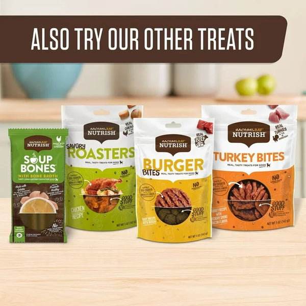 Savory Roasters Dog Treats, Chicken Recipe, 2 pack, 12 oz per pack, plus 3 My Outlet Mall Resealable Storage Pouches