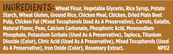 Soup Bones Dog Treats, Real Chicken & Veggies Flavor, 1 pack, 12.6 oz (6 Bones) plus 3 My Outlet Mall Resealable Storage Pouches