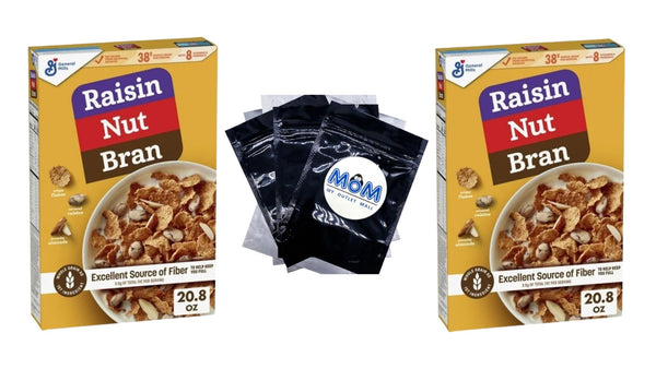 High Fiber Cereal Made with Whole Grain - 2 packs - 20.8 oz per pack - plus 3 My Outlet Mall Resealable Storage Pouches