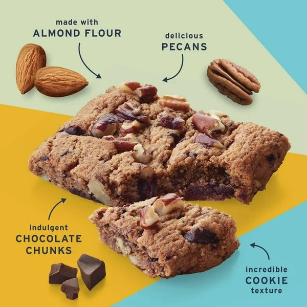 Soft Baked Bars Chocolate Chunk Cookie 1g Sugar Keto Friendly, 1 Pack, 5.34 oz 6 count per pack, plus 3 My Outlet Mall Resealable Storage Pouches