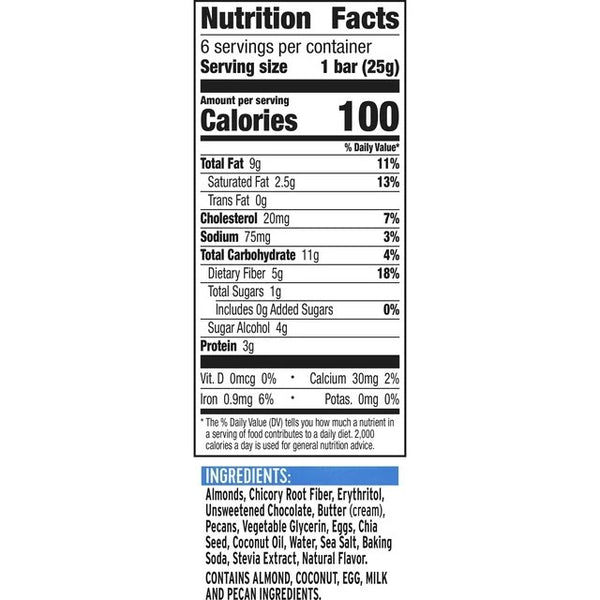 Soft Baked Bars Chocolate Chunk Cookie 1g Sugar Keto Friendly, 1 Pack, 5.34 oz 6 count per pack, plus 3 My Outlet Mall Resealable Storage Pouches