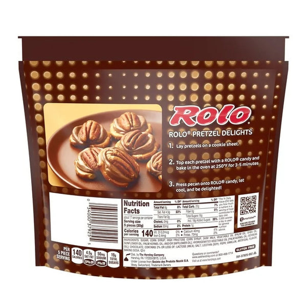 Rich Chocolate Caramels Candy, Family Pack, 2 pack, 17.8 oz per pack, plus 3 My Outlet Mall Resealable Storage Pouches