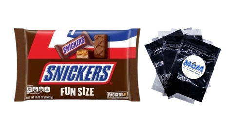 Fun Size Chocolate Candy Bars, 1 pack, 10.59 oz, plus 3 My Outlet Mall Resealable Storage Pouches