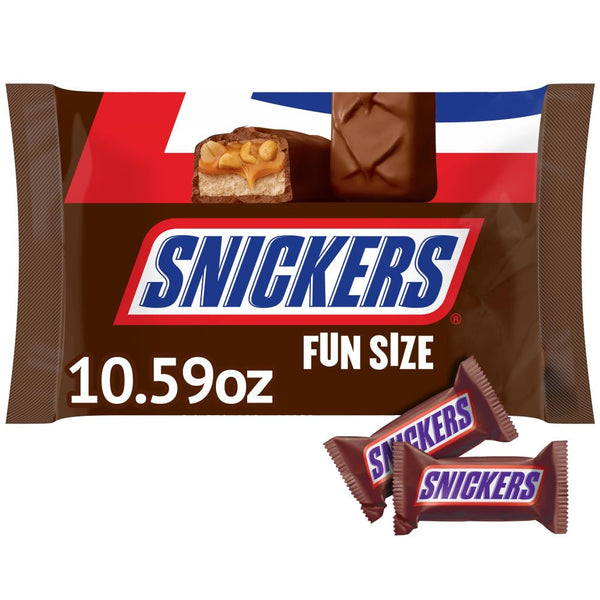 Fun Size Chocolate Candy Bars, 2 pack, 10.59 oz per pack, plus 3 My Outlet Mall Resealable Storage Pouches