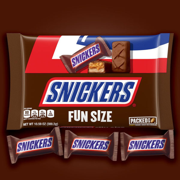 Fun Size Chocolate Candy Bars, 2 pack, 10.59 oz per pack, plus 3 My Outlet Mall Resealable Storage Pouches