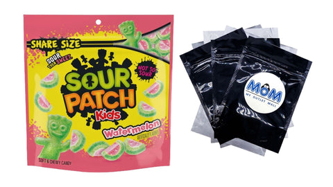 Watermelon Soft & Chewy Candy, Share Size, 1 pack, 12 oz, plus 3 My Outlet Mall Resealable Storage Pouches