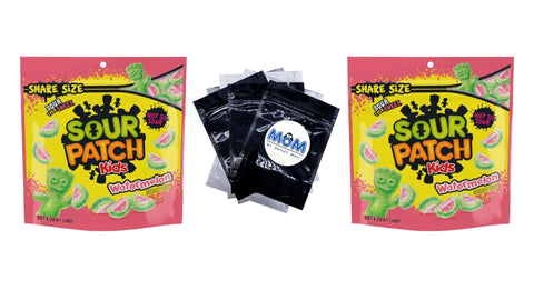 Watermelon Soft & Chewy Candy, Share Size, 2 pack, 12 oz per pack, plus 3 My Outlet Mall Resealable Storage Pouches