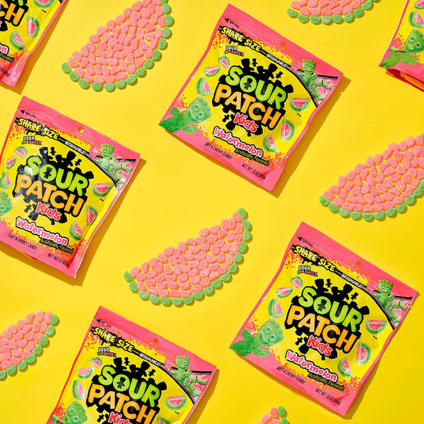 Watermelon Soft & Chewy Candy, Share Size, 3 pack, 12 oz per pack, plus 3 My Outlet Mall Resealable Storage Pouches