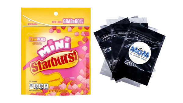 Favereds Fruit Gummy Candy Grab N Go - 1 pack - 8 oz - plus 3 My Outlet Mall Resealable Storage Pouches