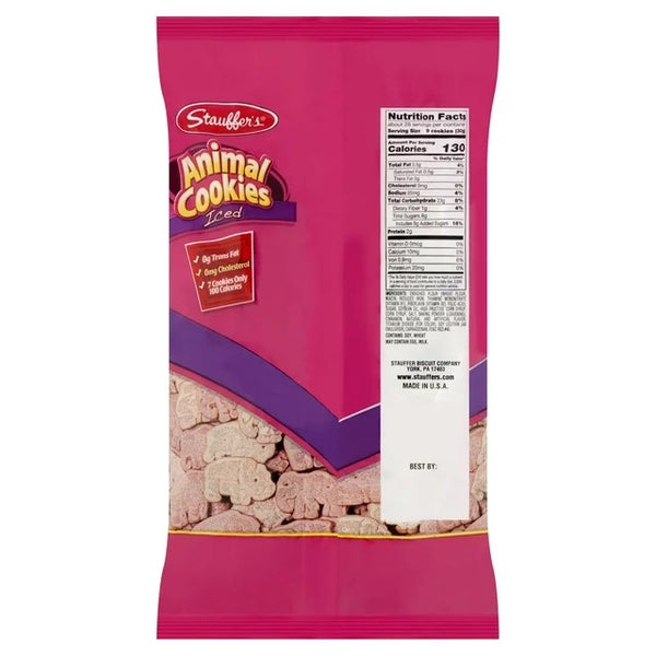 Animal Cookies Iced, Shelf-Stable Bag, 2 pack, 30 oz, plus 3 My Outlet Mall Resealable Storage Pouches