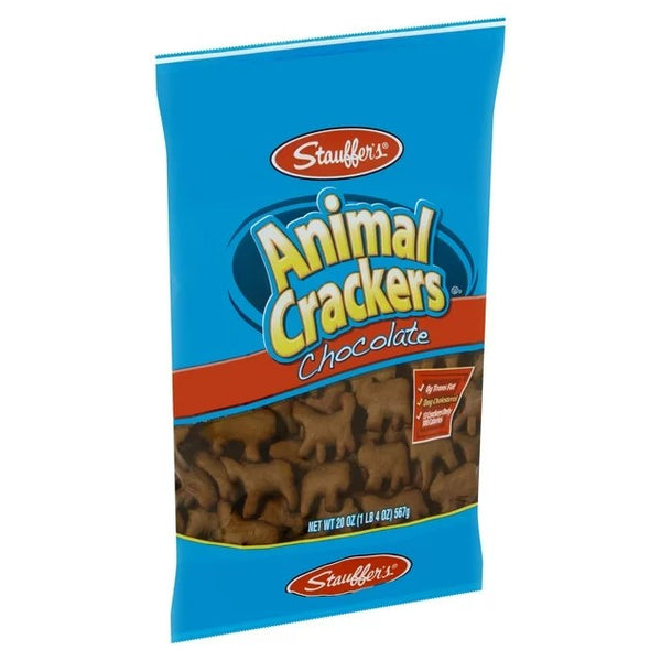 Animal Crackers Chocolate, Shelf-Stable Bag, 1 pack, 20 oz, plus 3 My Outlet Mall Resealable Storage Pouches