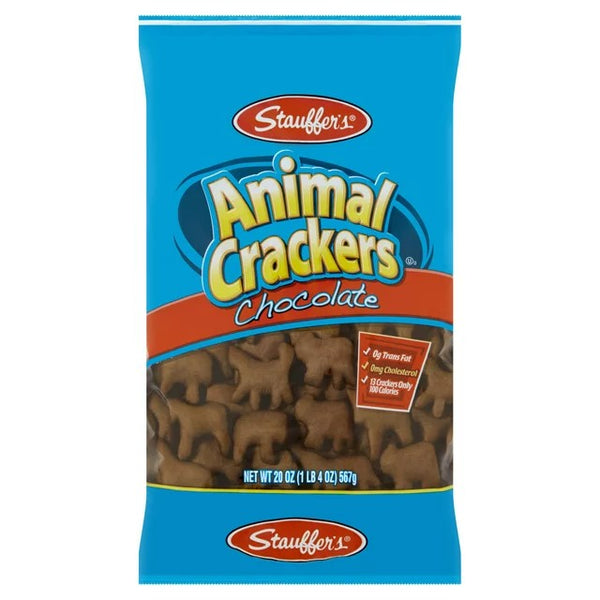 Animal Crackers Chocolate, Shelf-Stable Bag, 1 pack, 20 oz, plus 3 My Outlet Mall Resealable Storage Pouches