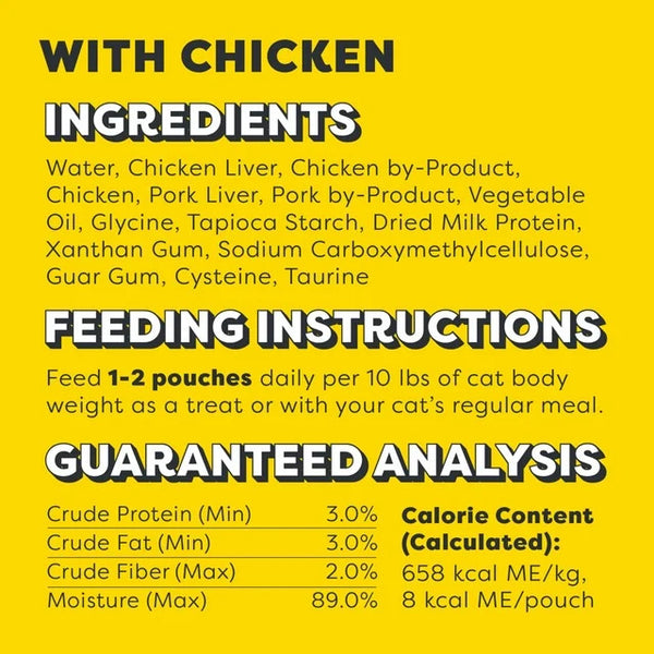 Creamy Puree Chicken, Salmon, and Tuna Lickable Cat Treats Variety Pack, 3 pack, 24 Count per pack - plus 3 My Outlet Mall Resealable Storage Pouches