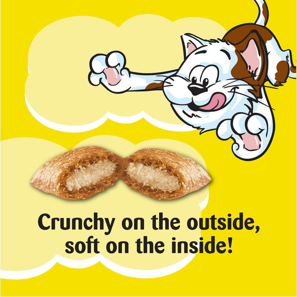 Mixups Chicken, Catnip & Cheddar Flavor Crunchy and Soft Cat Treats, 1 pack, 6.3oz per pack, plus 3 My Outlet Mall Resealable Storage Pouches.
