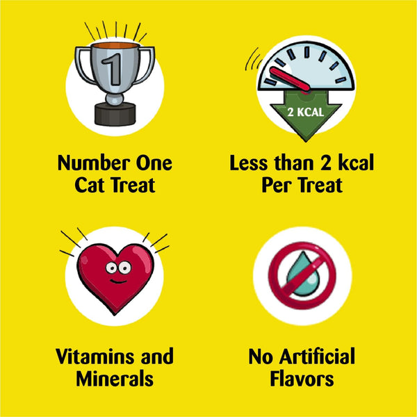 Mixups Chicken, Catnip & Cheddar Flavor Crunchy and Soft Cat Treats, 3 packs, 6.3oz per pack, plus 3 My Outlet Mall Resealable Storage Pouches.