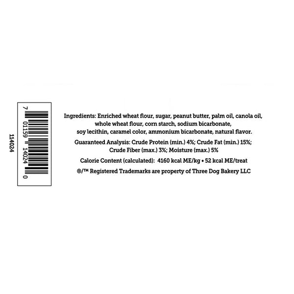 Puppy Butters Peanut Butter Sandwich Cookies Dog Treats, 3 pack, 11.8 oz per pack, plus 3 My Outlet Mall Resealable Storage Pouches