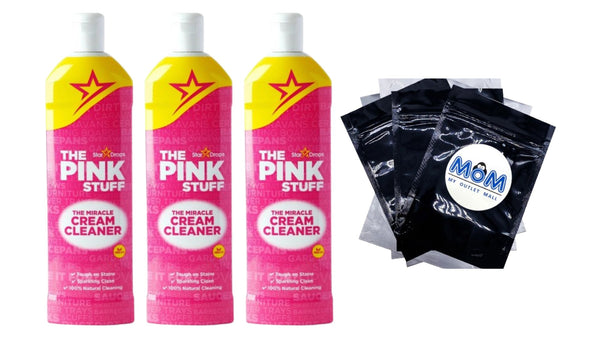 The Miracle All-Purpose Cream Cleaner - 3 Packs - 17.6 oz per pack - plus 3 My Outlet Mall Resealable Storage Pouches