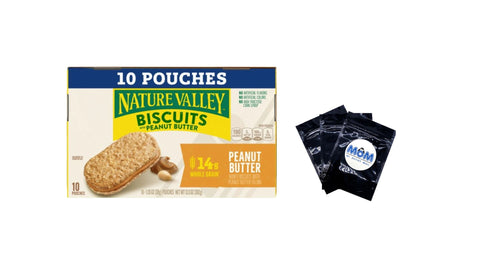 Biscuit Sandwiches, Peanut Butter - 1 pack - 10 Count - plus 3 My Outlet Mall Resealable Storage Pouches