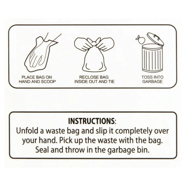 Fashion Pet Waste Bags, 3 pack, 120 Count per pack, plus 3 My Outlet Mall Resealable Storage Pouches