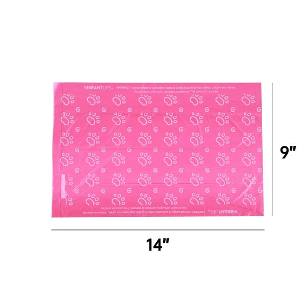Fashion Pet Waste Bags, 3 pack, 120 Count per pack, plus 3 My Outlet Mall Resealable Storage Pouches
