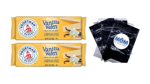 Bakery Vanilla Wafers, 2 Packs, 10.6 oz per pack, plus 3 My Outlet Mall Resealable Storage Pouches