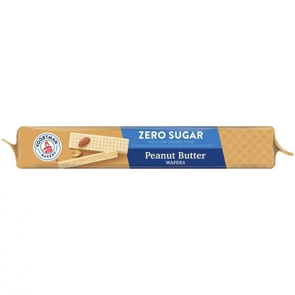 Zero Sugar Peanut Butter Wafers, No Artificial Colors or Flavors, 2 Packs, 9 oz per pack, plus 3 My Outlet Mall Resealable Storage Pouches