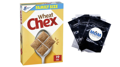 Breakfast Cereal, Homemade Chex Mix Ingredient, Family Size, 1 Pack, 19 oz per pack, plus 3 My Outlet Mall Resealable Storage Pouches