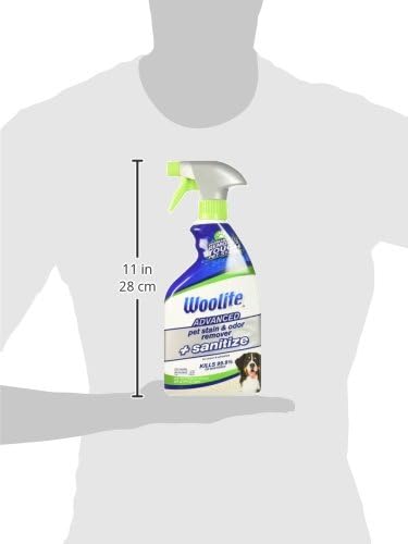 Advanced Pet Stain & Odor Remover + Sanitize, 1 pack, 22 oz, plus 3 My Outlet Mall Resealable Storage Pouches