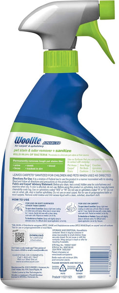 Advanced Pet Stain & Odor Remover + Sanitize, 1 pack, 22 oz, plus 3 My Outlet Mall Resealable Storage Pouches