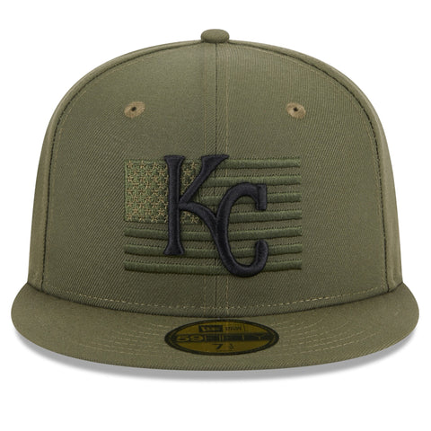 Kansas City Royals New Era Mens 23 MLB Armed Forces 59FIFTY Baseball Cap
