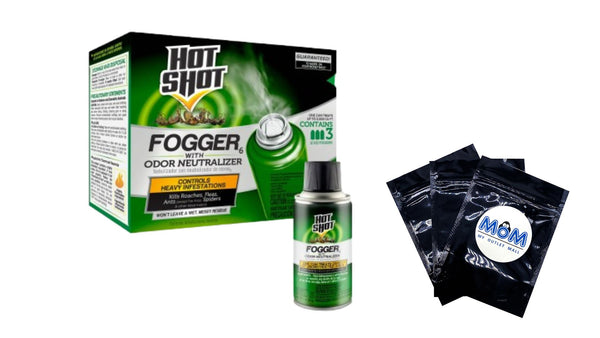 Indoor Insect Fogger with Odor Neutralizer- 1 pack- 3 cans per pack plus 3 My Outlet Mall Resealable Storage Pouches