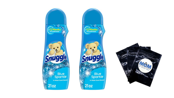 In Wash Laundry Scent Booster Crystals Blue Sparkle- 2 packs - 21 oz per pack - plus 3 My Outlet Mall Resealable Storage Pouches